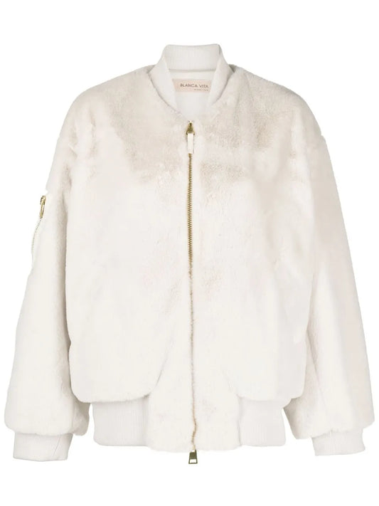 Faux-Fur Bomber Jacket