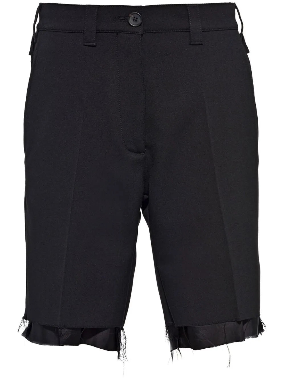 Raw-Hem Bermuda Shorts