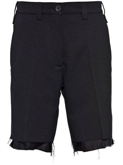 Raw-Hem Bermuda Shorts