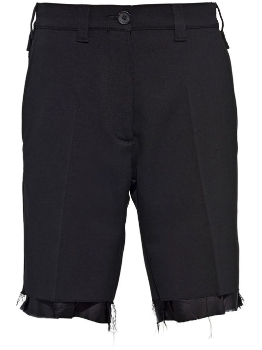 Raw-Hem Bermuda Shorts