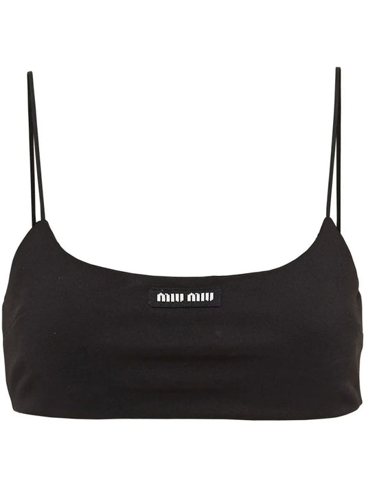 Logo-Patch Crop Top