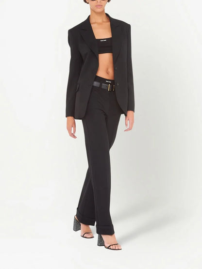 Logo-Patch Crop Top
