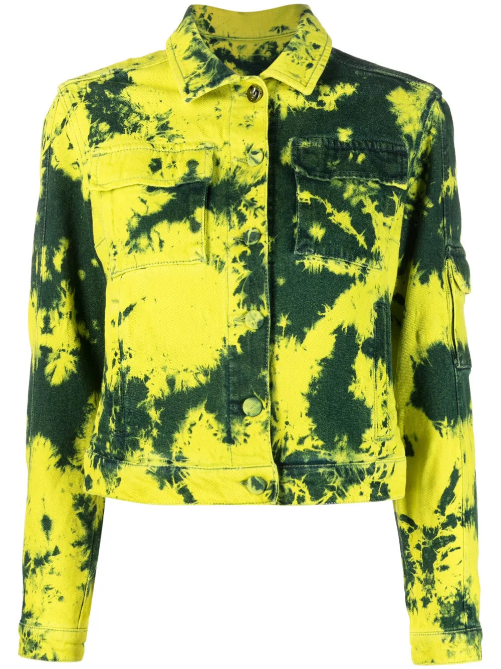 Prancing Horse Bleached-Effect Jacket