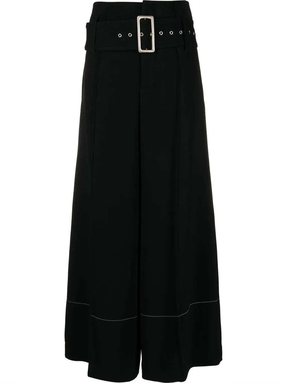 High-Waisted Wide-Leg Trousers