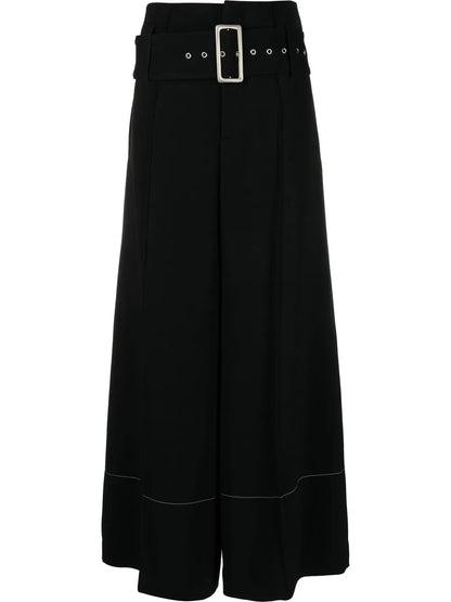 High-Waisted Wide-Leg Trousers