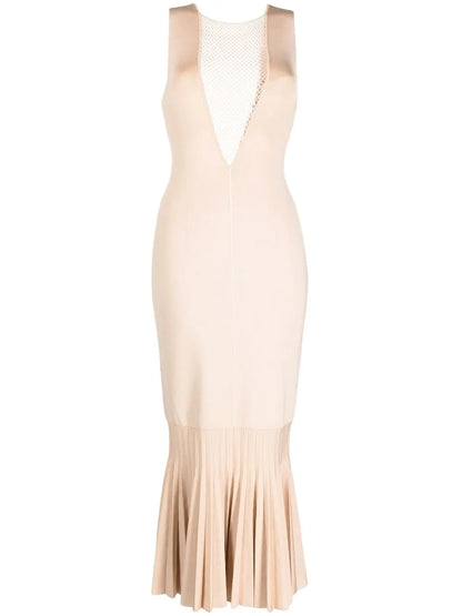 Erato Pleated-Hem Dress