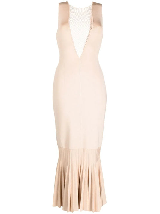 Erato Pleated-Hem Dress