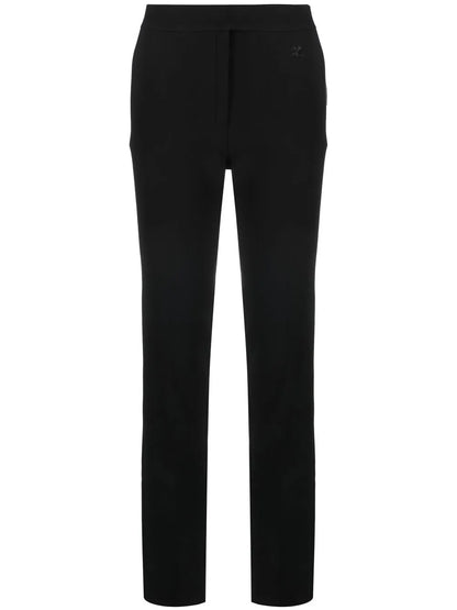 Mid-Rise Slim-Fit Trousers