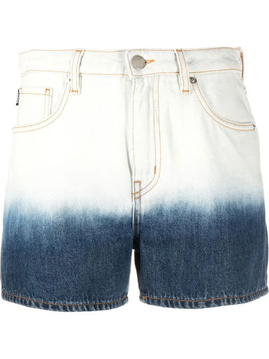 Ombré-Effect Denim Shorts