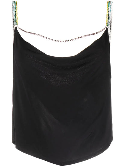 Crystal-Embellished Sleeveless Top