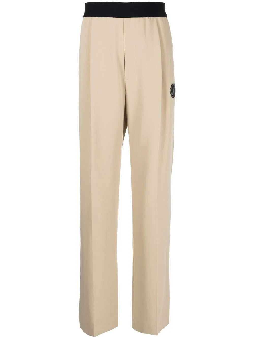 High-Waisted Pleat-Detail Trousers