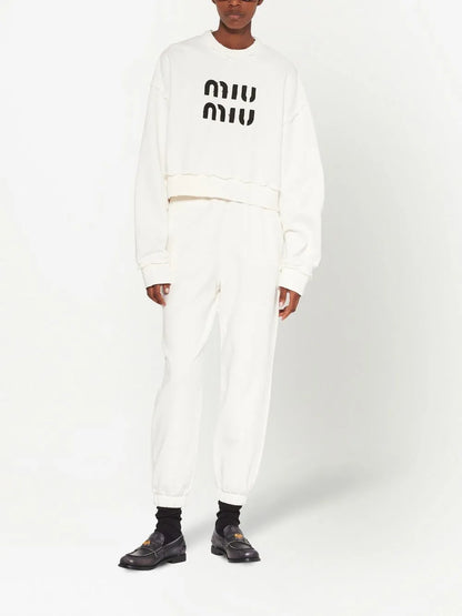 Logo-Embroidered Cotton Track Pants