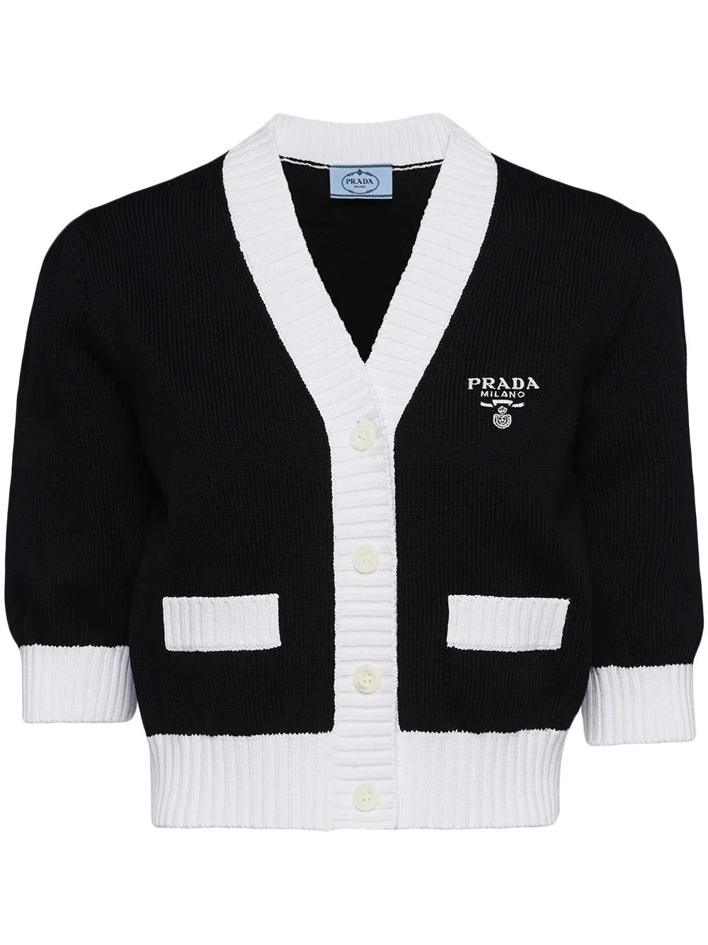 Cropped Cotton Cardigan