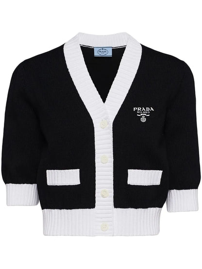 Cropped Cotton Cardigan