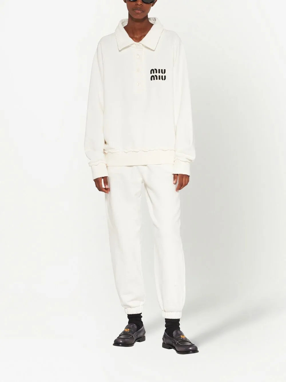 Logo-Patch Polo Sweatshirt