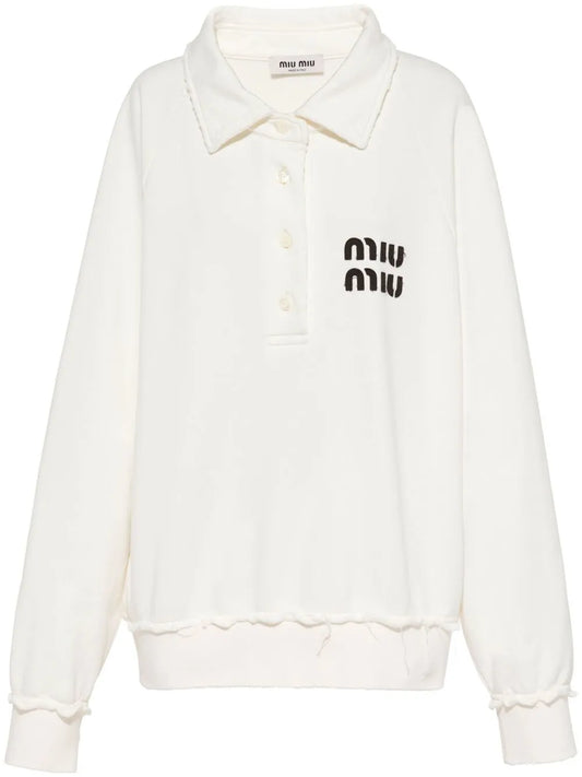 Logo-Patch Polo Sweatshirt