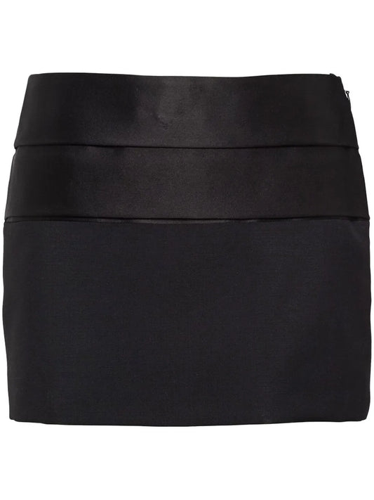 Triangle-Logo Panelled Miniskirt
