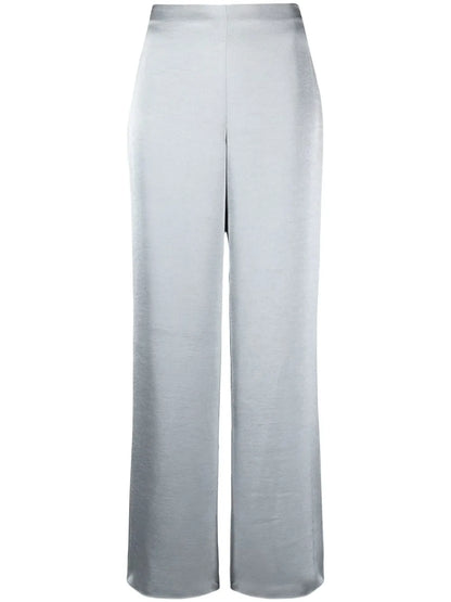 High-Waisted Flared Trousers