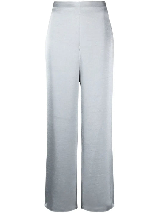 High-Waisted Flared Trousers