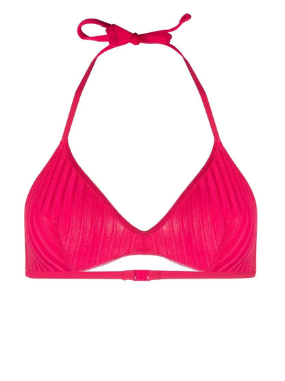 Ribbed Triangle Bikini Top