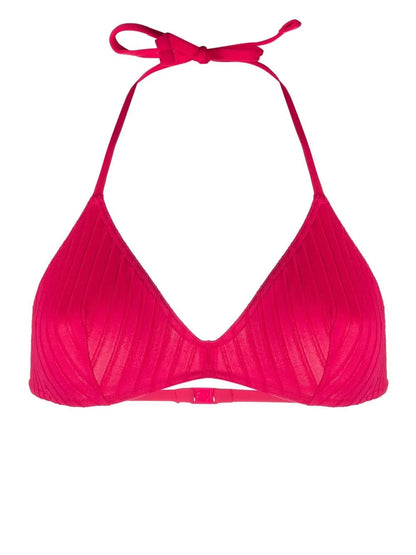 Ribbed Triangle Bikini Top