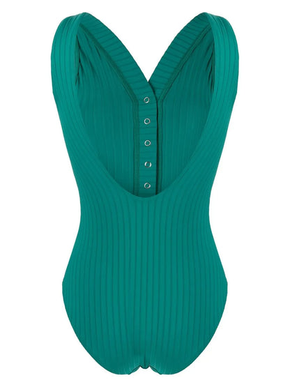 Ribbed Scoop-Back Swimsuit
