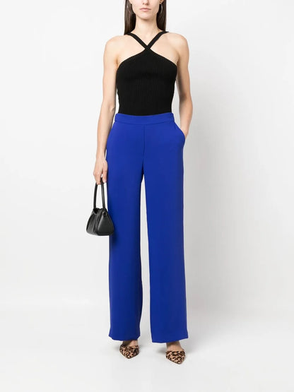 High-Waist Wide-Leg Trousers