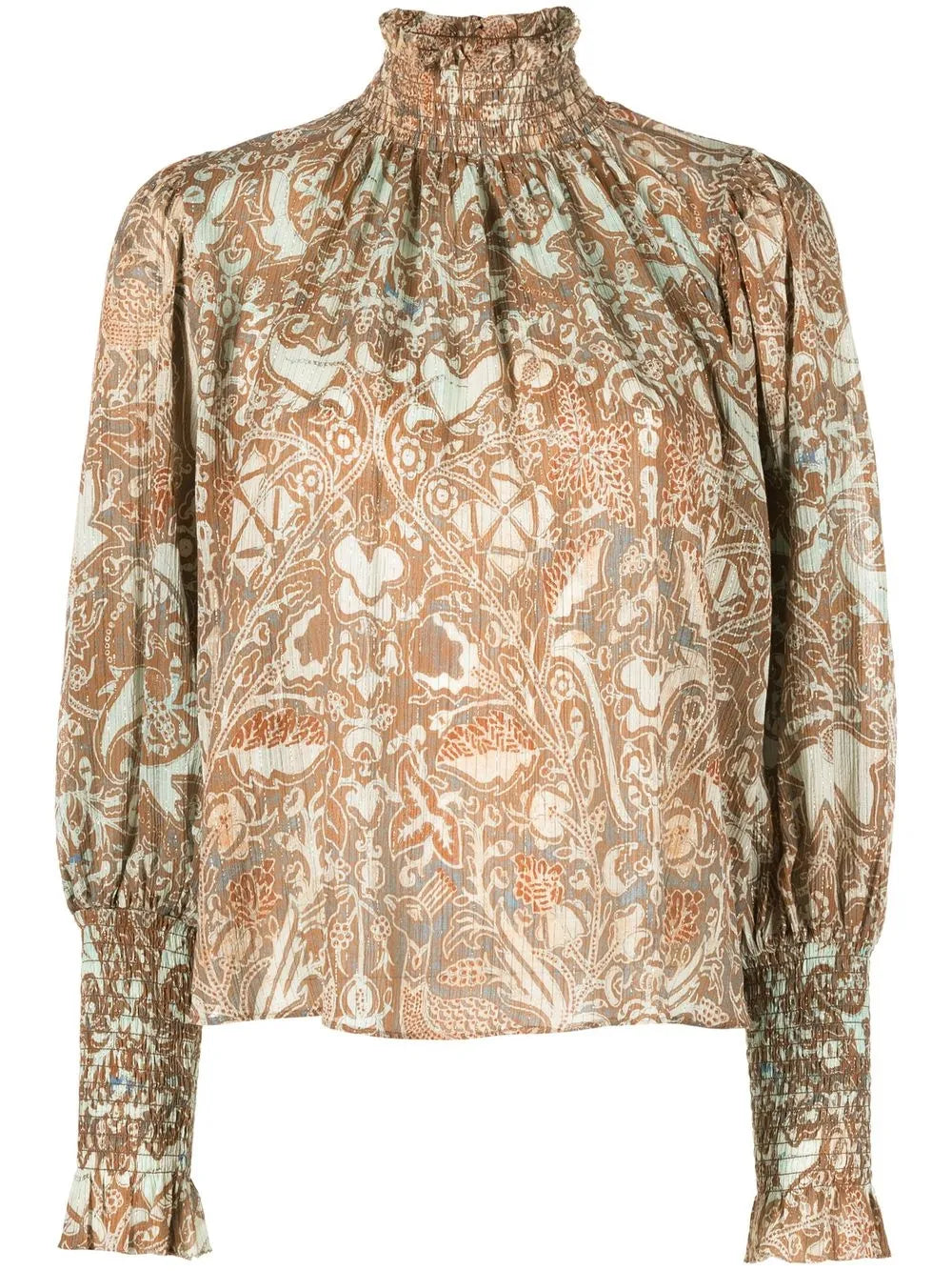 Floral-Print Blouse