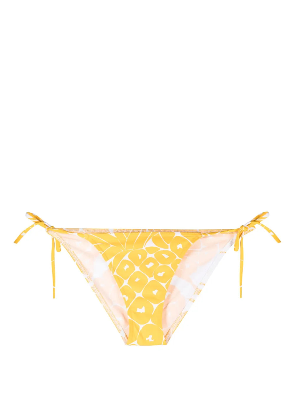 Regal Leaf-Print Bikini Bottoms