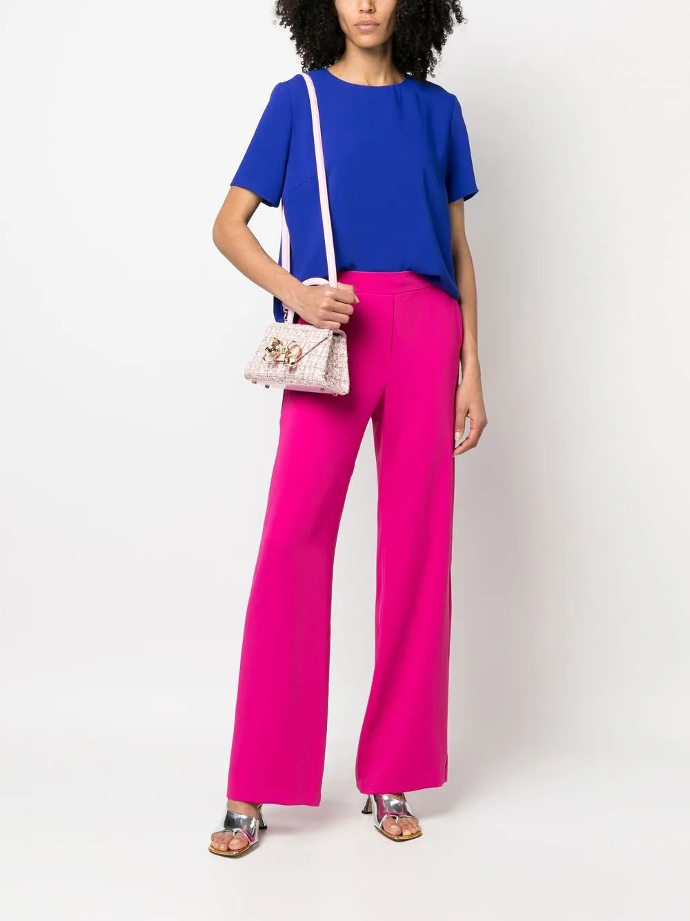 High-Waisted Wide-Leg Trousers