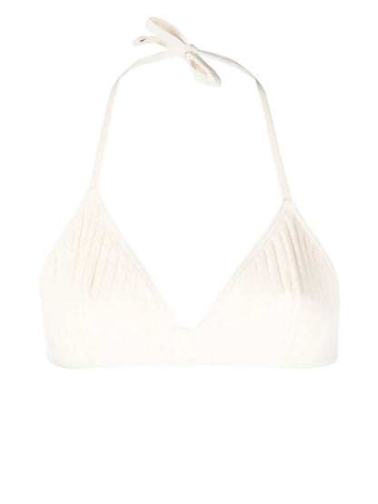 Ribbed Triangle Bikini Top