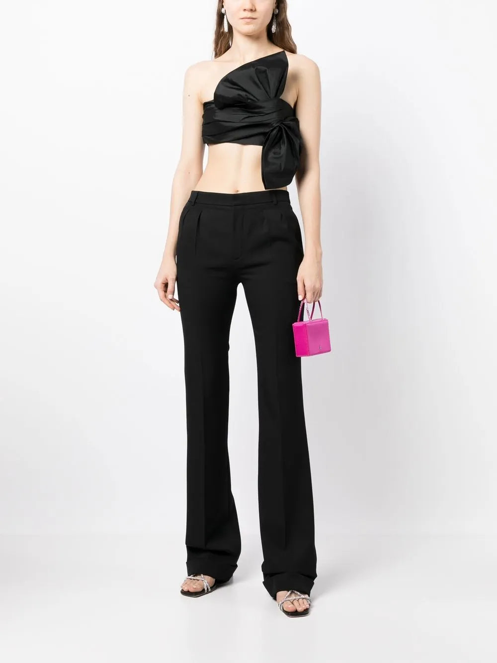 Cropped Bow Tube Top
