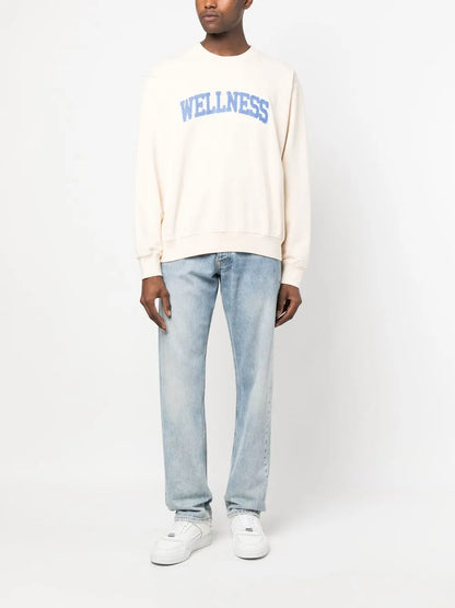 Wellness-Appliquã© Cotton Sweatshirt