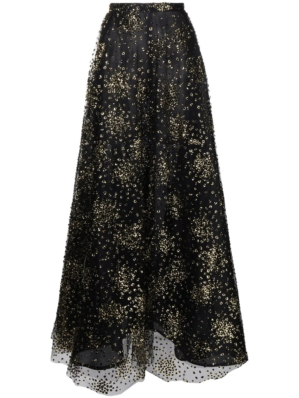 Sequin-Embellished Maxi Skirt
