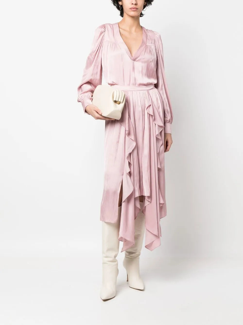 Jeb Asymmetric Draped Skirt