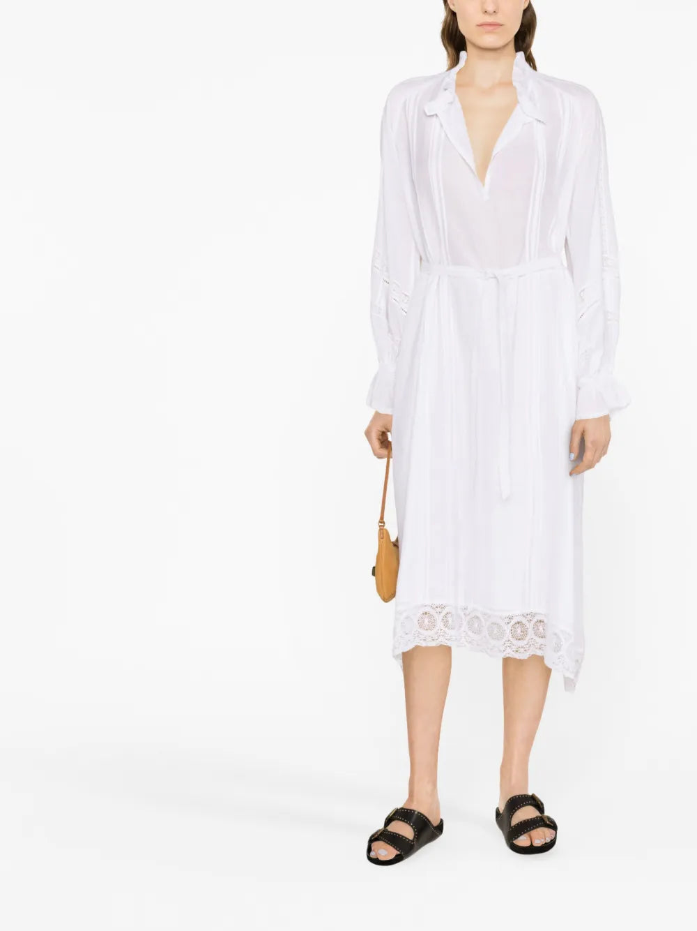 Rada Lace-Trimmed Midi Dress