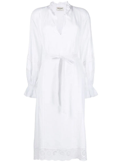 Rada Lace-Trimmed Midi Dress