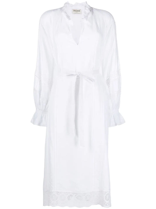 Rada Lace-Trimmed Midi Dress