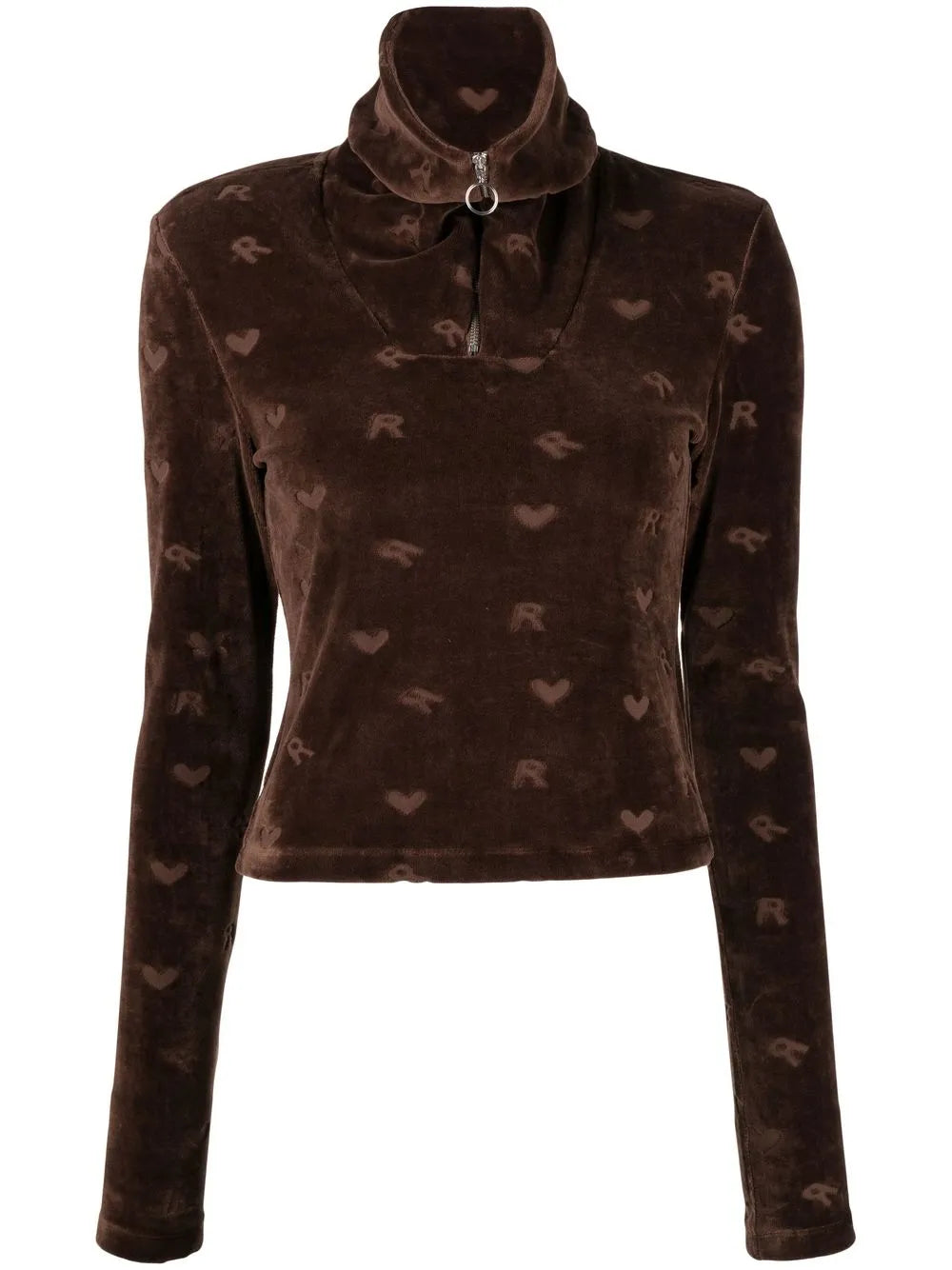 Mona Velour Long-Sleeved Top