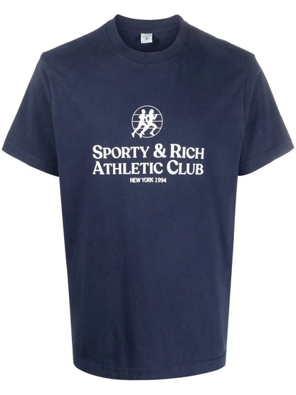 Athletic Club-Print Cotton T-Shirt