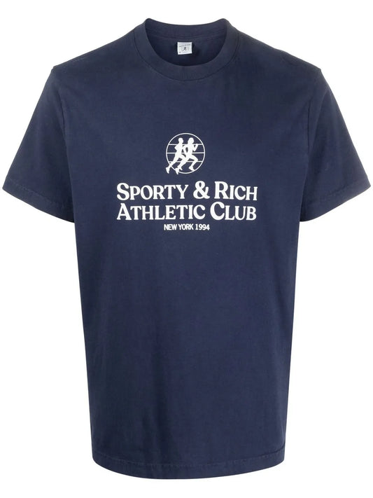 Athletic Club-Print Cotton T-Shirt