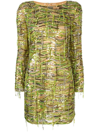 Sequin-Embellished Minidress
