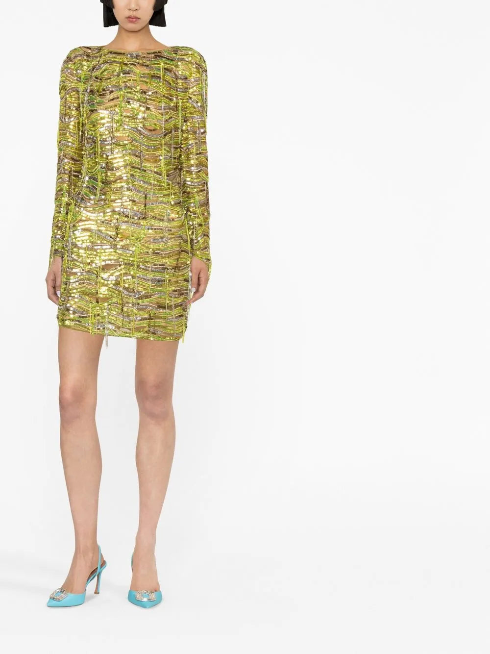 Sequin-Embellished Minidress
