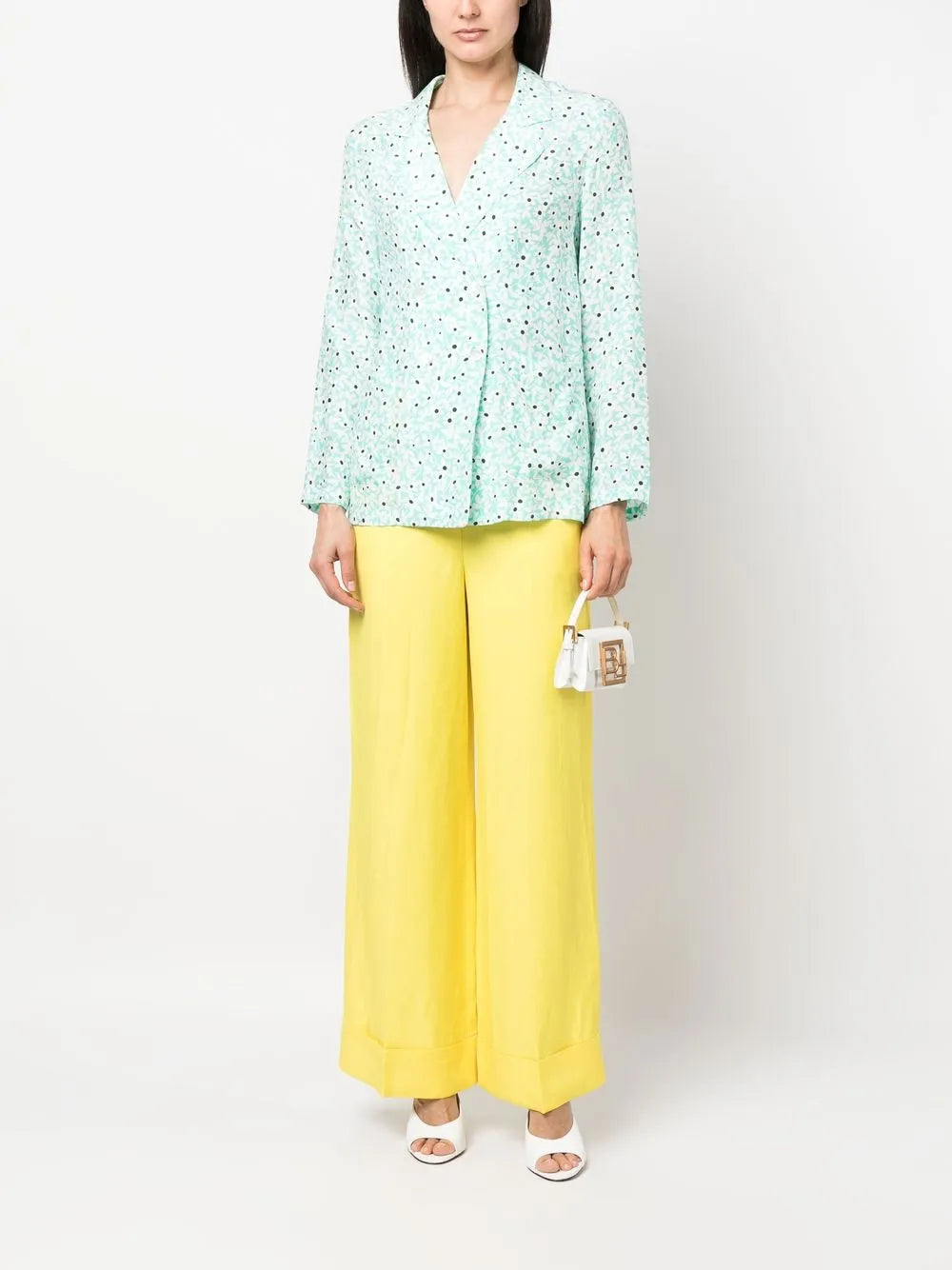 Pressed-Crease Straight-Leg Trousers