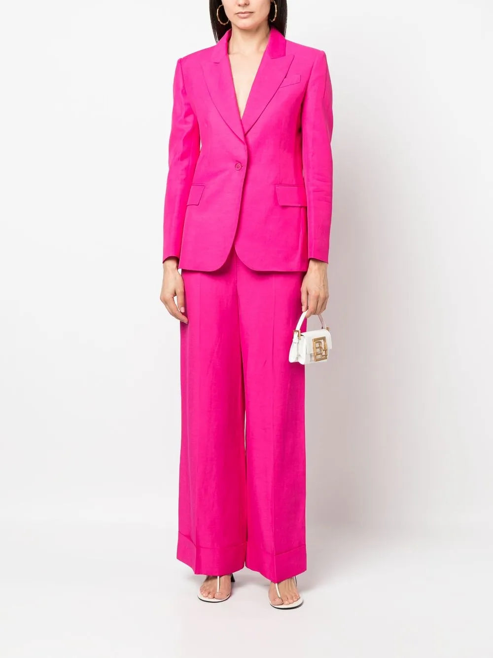 Pressed-Crease Straight-Leg Trousers