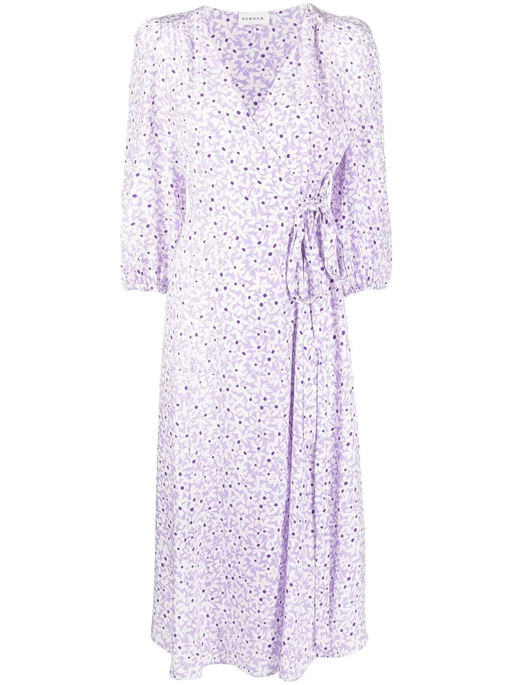 Floral-Print Wrap Dress