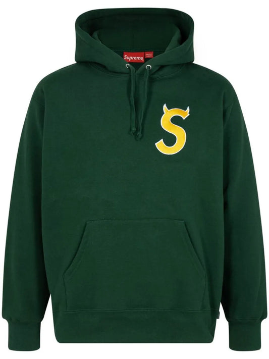S Logo Drawstring Hoodie