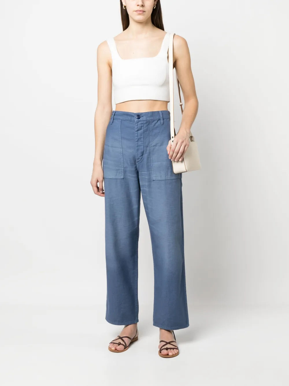 High-Waisted Wide-Leg Jeans