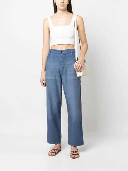 High-Waisted Wide-Leg Jeans