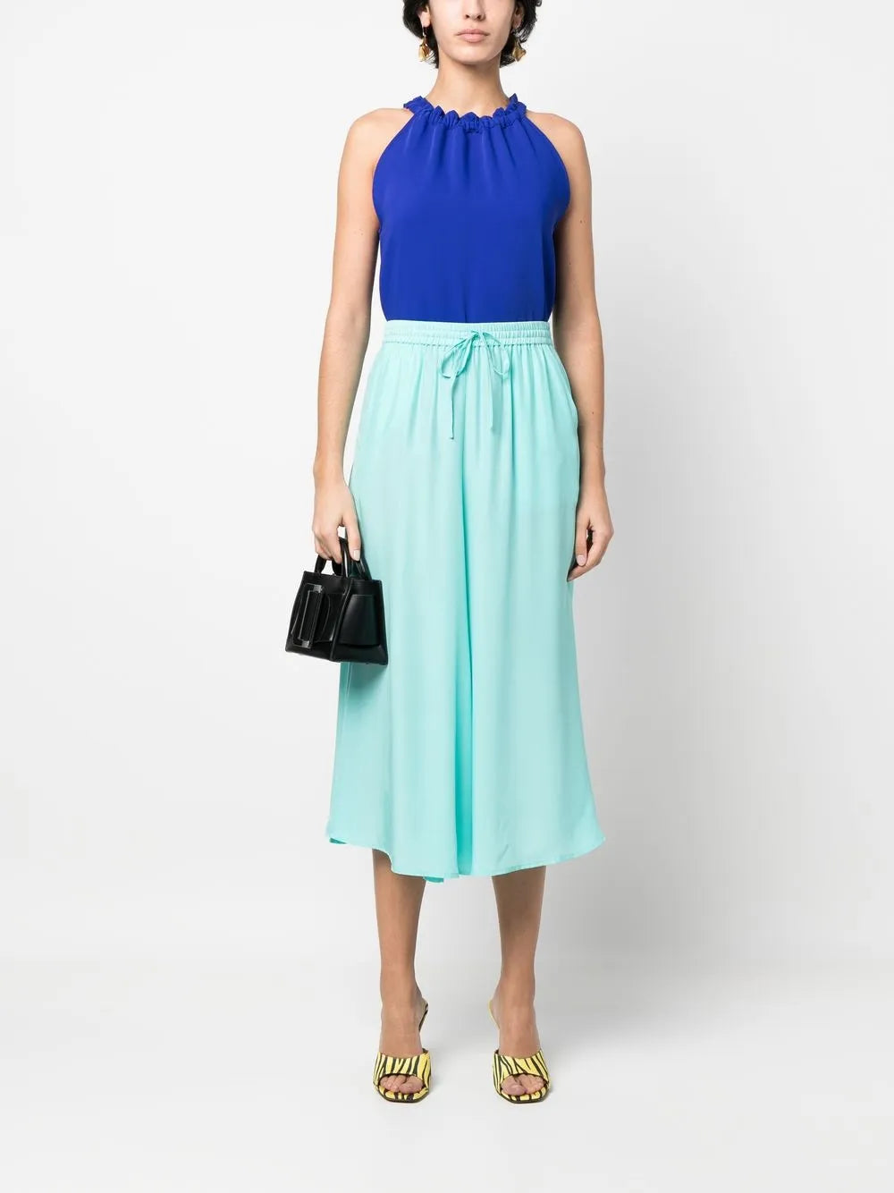 Gonna Drawstring Midi Skirt